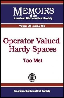 Operator Valued Hardy Spaces