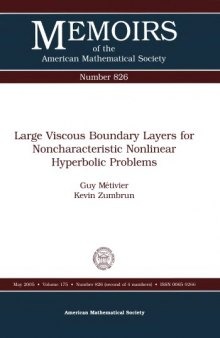 Large viscous boundary layers for noncharacteristic nonlinear hyperbolic problems