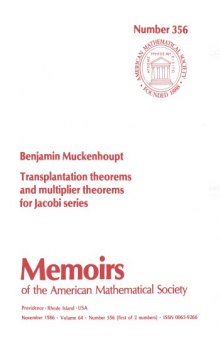 Transplantation Theorems and Multiplier Theorems for Jacobi Series
