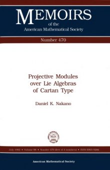 Projective Modules over Lie Algebras of Cartan Type