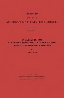 Invariants for effective homotopy classification and extension of mappings