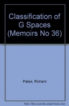 Classification of G Spaces