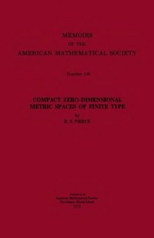 Compact Zero-Dimensional Metric Spaces of Finite Type