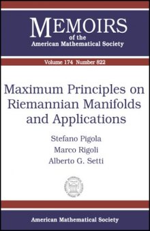 Maximum Principles On Riemannian Manifolds And Applications