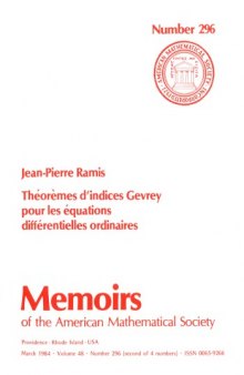 Theoremes D’Indices Gevrey Pour Les Equations Differentielles Ordinaires