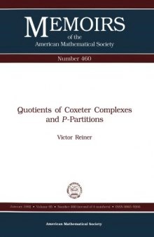 Quotients of Coxeter Complexes and P-Partitions