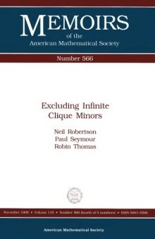Excluding Infinite Clique Minors