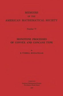 Monotone Processes of Convex and Concave Type