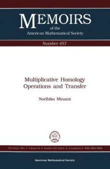 Multiplicative Homology Operations and Transfer