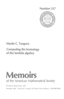 Computing the Homology of the Lambda Algebra