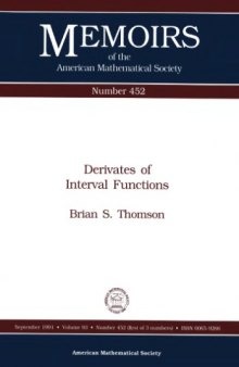 Derivates of Interval Functions