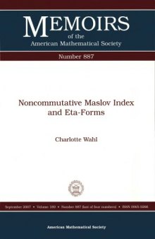 Noncommutative Maslov index and eta-forms