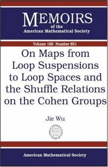 On Maps from Loop Suspensions to Loop Spaces And the Shuffle Relations on the Cohen Groups