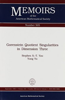 Gorenstein Quotient Singularities in Dimension Three