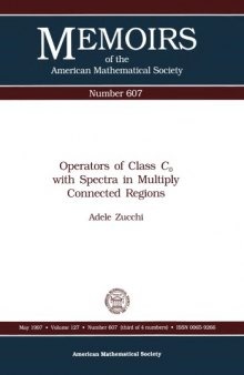 Operators of Class Co With Spectra in Multiply Connected Regions