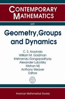 Geometry, Groups and Dynamics: Icts Program Groups, Geometry and Dynamics December 3-16, 2012 Cems, Kumaun University, Amora, India