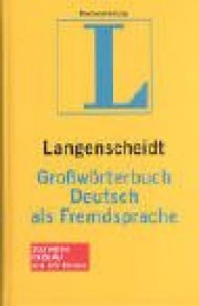 Langenscheidt Grosswörterbuch Deutsch als Fremdsprache