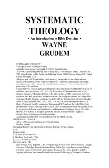 Systematic theology: An Introduction to Bible Doctrine