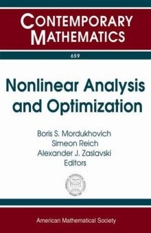 Nonlinear Analysis and Optimization: IMU/AMS Special Session on Nonlinear Analysis and Optimization June 16-19, 2014 Bar-llan University and Tel Aviv ... Israel Workshop