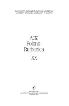 Acta Polono-Ruthenica.