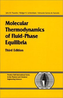 Solutions Manual to Accompany  Molecular Thermodynamics of Fluid-Phase Equilibria (3rd Edition)