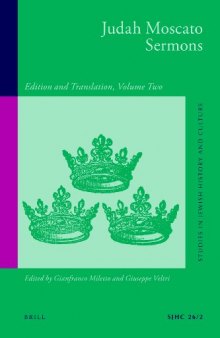 Judah Moscato Sermons: Edition and Translation