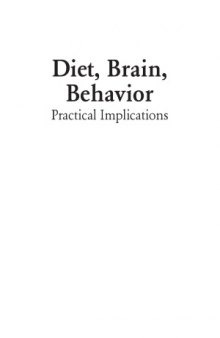 Diet, Brain, Behavior  Practical Implications