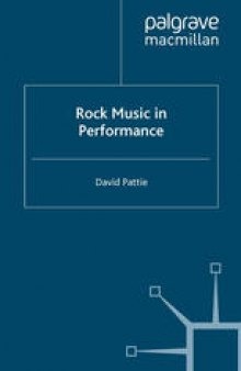 Rock Music in Performance