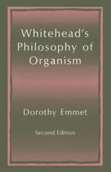 Whitehead’s Philosophy of Organism
