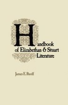 MACMILLAN’S HANDBOOK OF Elizabethan & Stuart LITERATURE