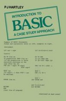 Introduction to BASIC: A case study approach