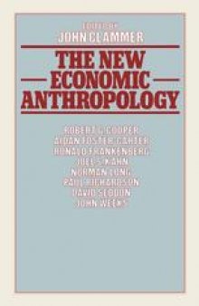 The New Economic Anthropology