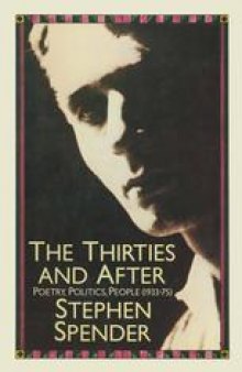 The Thirties and After: Poetry, Politics, People (1933–75)