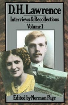 D. H. Lawrence: Interviews and Recollections, Volume 1