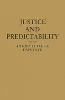 Justice and Predictability
