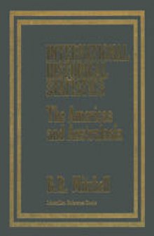 International Historical Statistics The Americas and Australasia