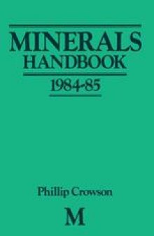 Minerals Handbook 1984–85