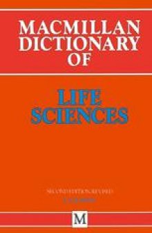 Macmillan Dictionary of Life Sciences