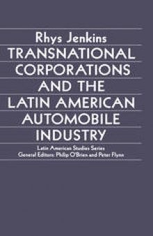 Transnational Corporations and the Latin American Automobile Industry