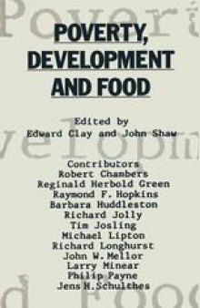 Poverty, Development and Food: Essays in honour of H. W. Singer on his 75th birthday