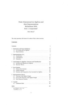 Finite Dimensional Lie Algebras and their Representations [Lecture notes]