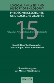 Logical Analysis and History of Philosophy. Volume 15. Fallacious Arguments in Ancient Philosophy