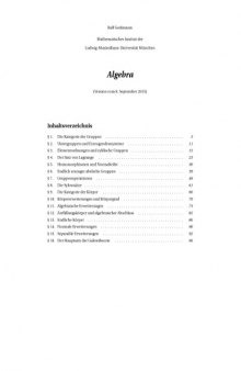 Algebra (WS 2014/15)