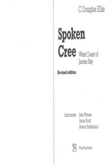 Spoken Cree. West Coast of James Bay