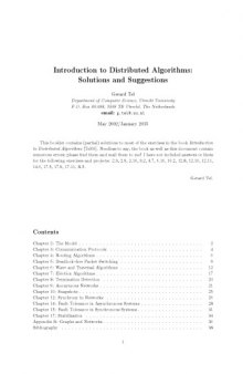 Solutions for Introduction to distributed algorithms