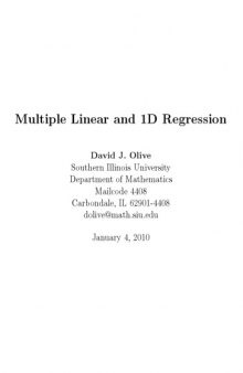 Multiple linear and 1D regression