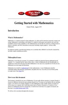 Getting started with Mathematica and Maple