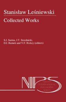 Stanislaw Lesniewski: Collected Works - Volume I