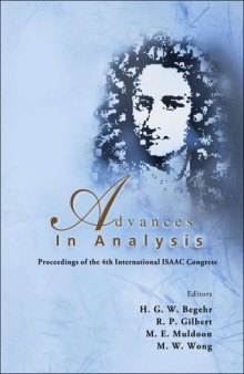 Advances in analysis : proceedings of the 4th International ISAAC Congress, York University, Toronto, Canada, 11-16 August 2003