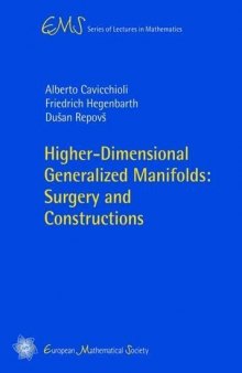 Higher-dimensional Generalized Manifolds: Surgery and Constructions